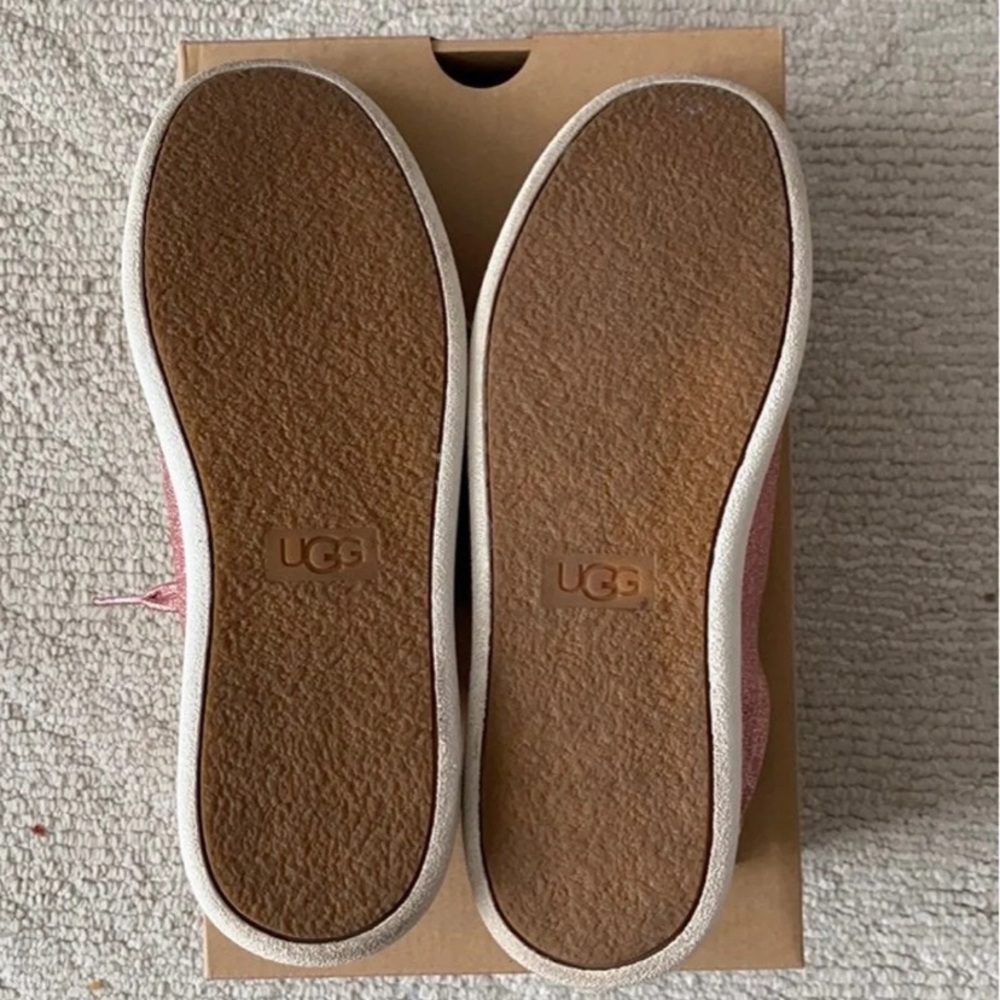 Ugg milo pink glitter sneakers SZ 7 - Picture 4 of 6